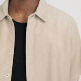 FRAME - Short Sleeve Suede Shirt