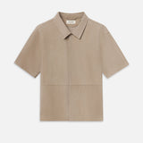 FRAME - Short Sleeve Suede Shirt