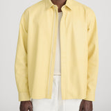FRAME - Leather Zip - Up Shirt