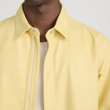 FRAME - Leather Zip - Up Shirt