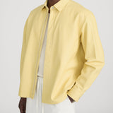 FRAME - Leather Zip - Up Shirt