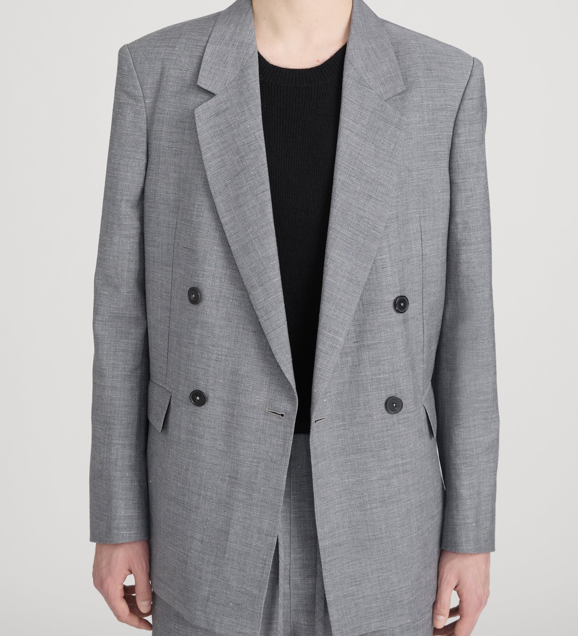FRAME - Unlined Double Breasted Blazer