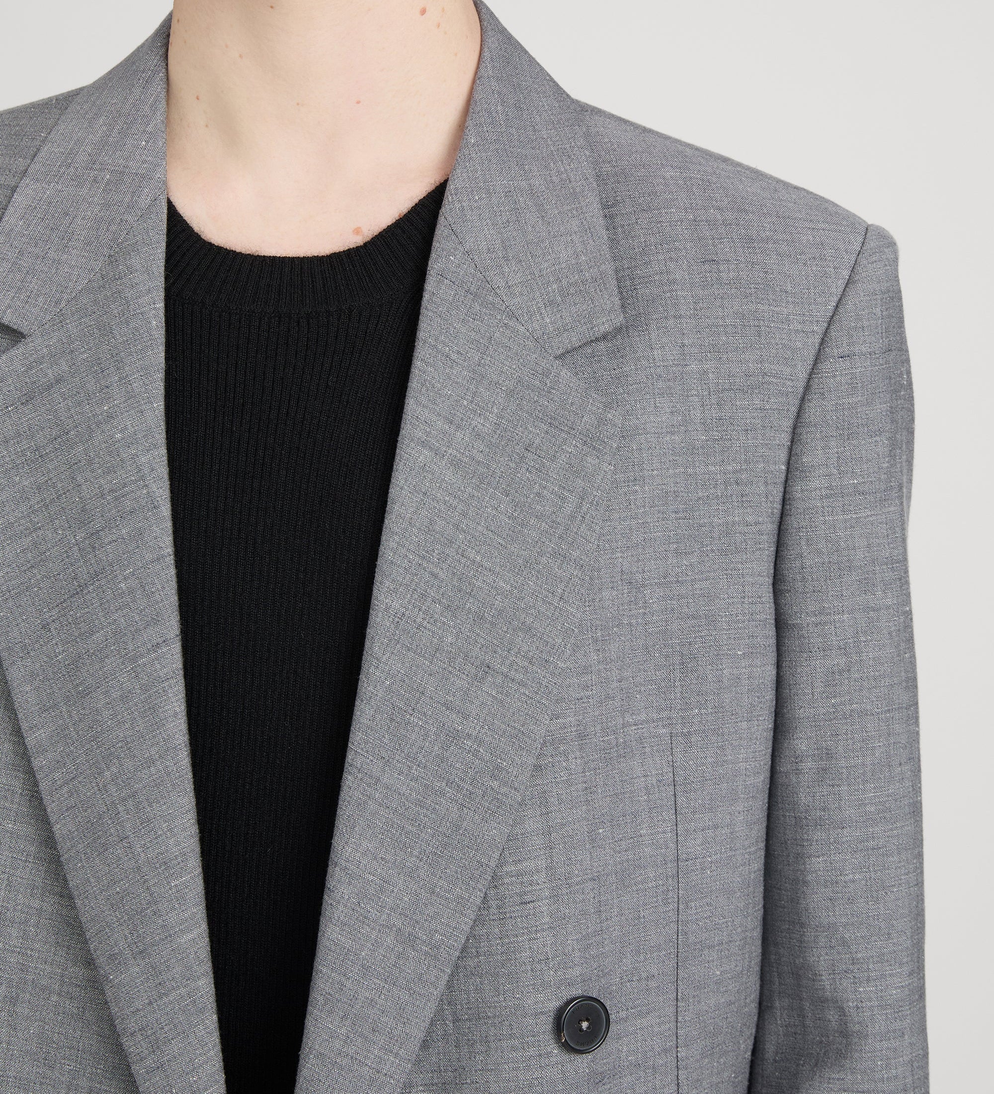 FRAME - Unlined Double Breasted Blazer