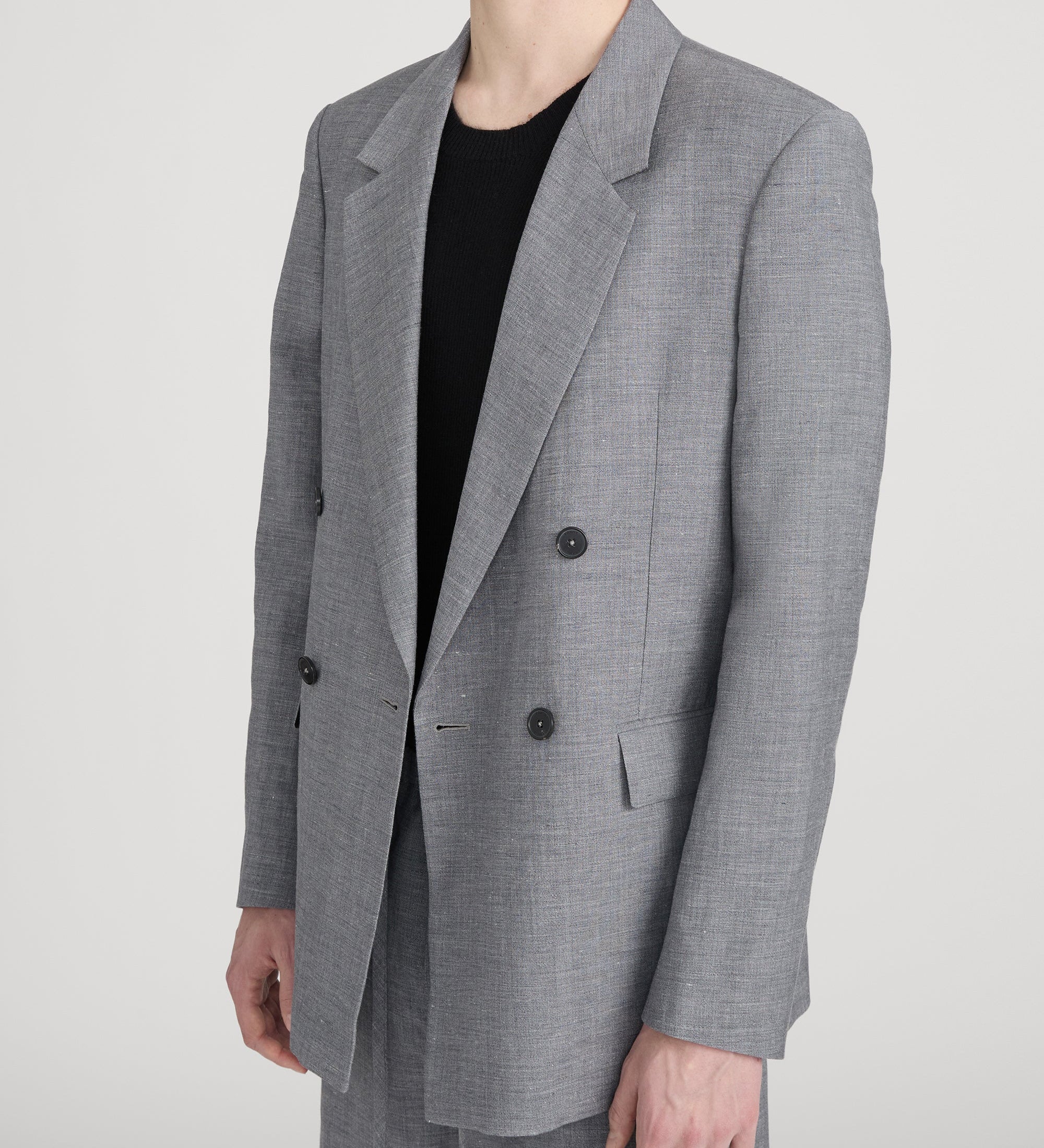 FRAME - Unlined Double Breasted Blazer