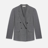 FRAME - Unlined Double Breasted Blazer