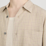 FRAME - Linen Blend Plaid Shirt