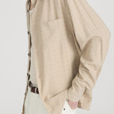 FRAME - Linen Blend Plaid Shirt