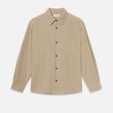 FRAME - Linen Blend Plaid Shirt