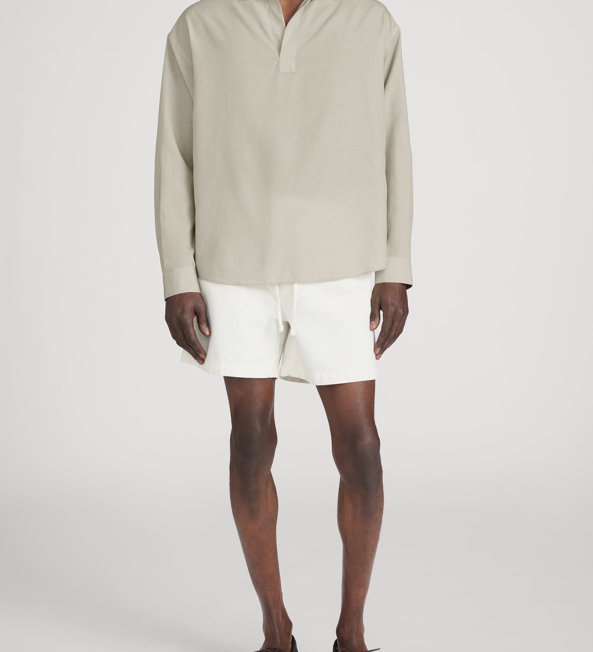 FRAME - Linen Henley Shirt