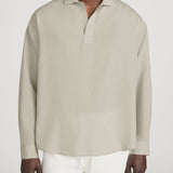 FRAME - Linen Henley Shirt