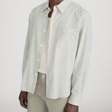 FRAME - Linen Blend Stripe Shirt