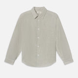 FRAME - Linen Blend Stripe Shirt
