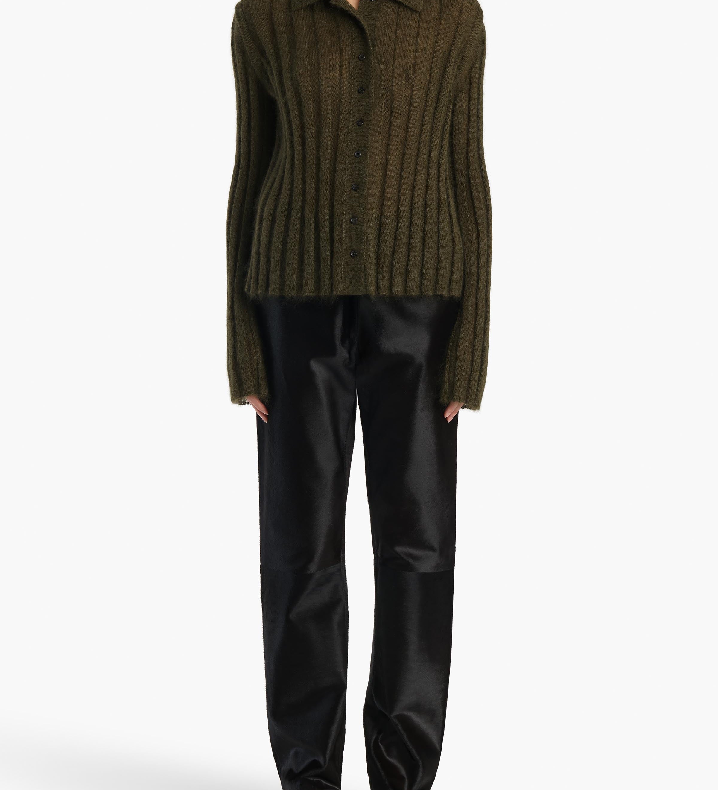 Khaite - Meadow Sweater in Dark Olive