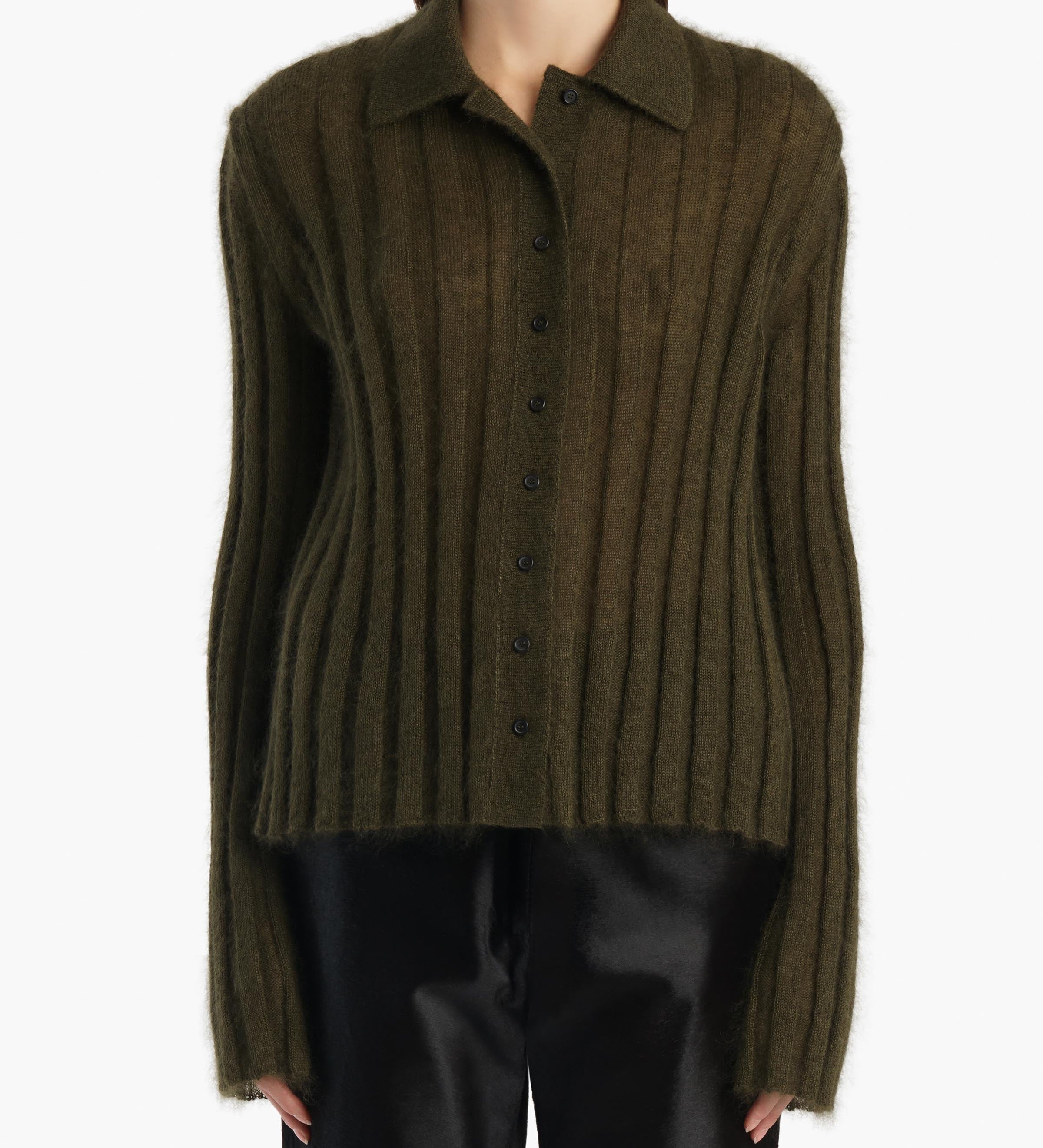 Khaite - Meadow Sweater in Dark Olive