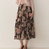 DÔEN - MEADOW SKIRT -- ROSE GARDEN FLORAL