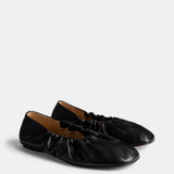 Le Monde Beryl - Mica Flat / Black Leather New