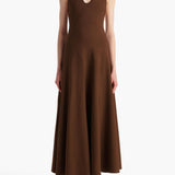 Khaite - Melina Dress in Bark