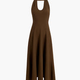 Khaite - Melina Dress in Bark