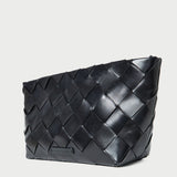 Loeffler Randall - Melina Black Woven Leather Clutch