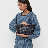 Loeffler Randall - Melina Black Woven Leather Clutch