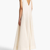 Khaite - Mellie Dress in Natural Silk Organza