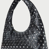 Loeffler Randall - Mercer Black/Silver Leather Shoulder Bag