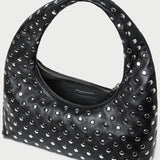 Loeffler Randall - Mercer Black/Silver Leather Shoulder Bag