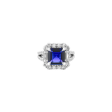 Dorsey - MERCER, LAB BLUE SAPPHIRE RING, SILVER