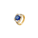 Dorsey - MERCER, LAB BLUE SAPPHIRE RING, GOLD