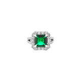 Dorsey - MERCER, LAB EMERALD RING, SILVER