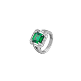 Dorsey - MERCER, LAB EMERALD RING, SILVER