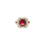 Dorsey - MERCER, LAB RED SAPPHIRE RING, GOLD