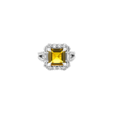 Dorsey - MERCER, LAB YELLOW SAPPHIRE RING, SILVER