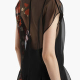 Khaite - Merith Dress in Black and Red