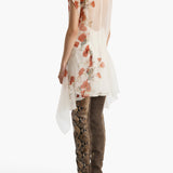 Khaite - Merith Dress in Cream and Red