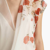 Khaite - Merith Dress in Cream and Red