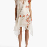 Khaite - Merith Dress in Cream and Red