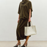 Metier - Chameleon 34 Oversized Diamond Jacquard Grey with Bianco
