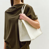 Metier - Chameleon 34 Oversized Diamond Jacquard Grey with Bianco