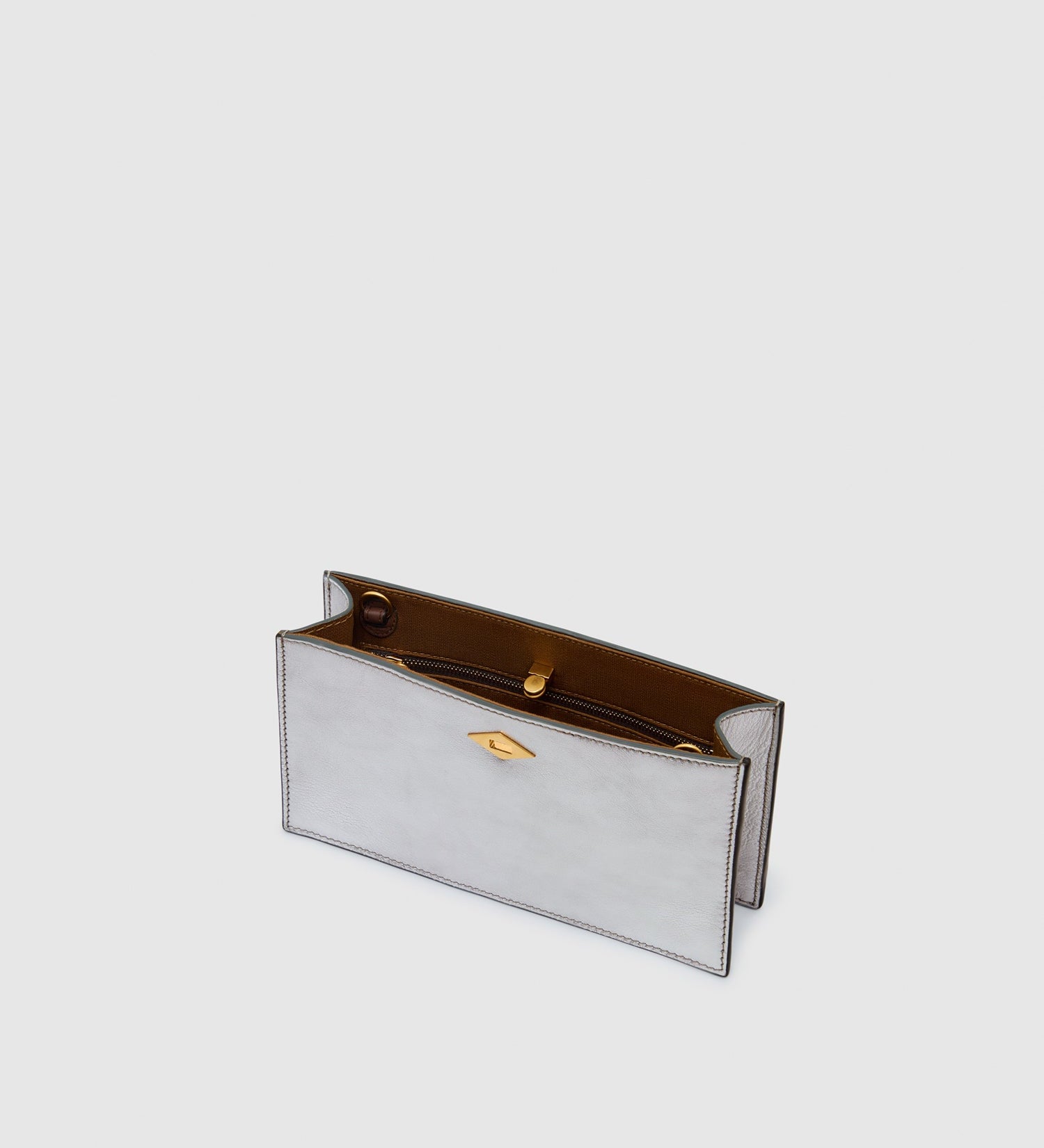 Metier - ISSIMO | Métier Ease Metallic Calfskin Silver