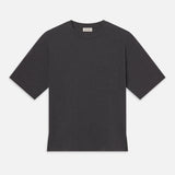 FRAME - Pique Relaxed Tee -- Grey Melange