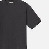 FRAME - Pique Relaxed Tee -- Grey Melange