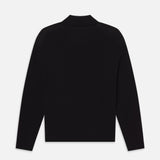 FRAME - Superfine Polo Sweater -- Black