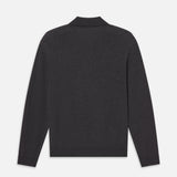 FRAME - Superfine Polo Sweater -- Grey Melange
