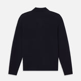 FRAME - Textured Wool Cashmere Sweater -- Dark Navy