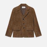 FRAME - Suede Blazer -- Caramel