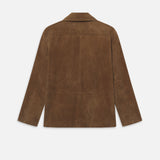 FRAME - Suede Blazer -- Caramel