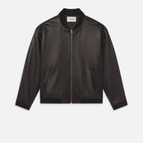 FRAME - Leather Bomber -- Black