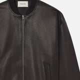 FRAME - Leather Bomber -- Black