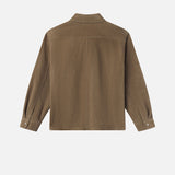 FRAME - Suede Shirt -- Dark Beige